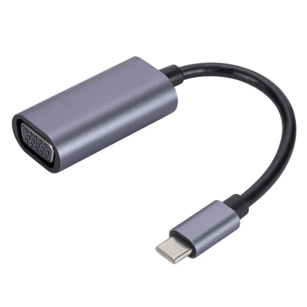 USB C VGA ȯ ,     ̺ ȯ, ޴ Ʈ, 1080P HD, ƺ , ο